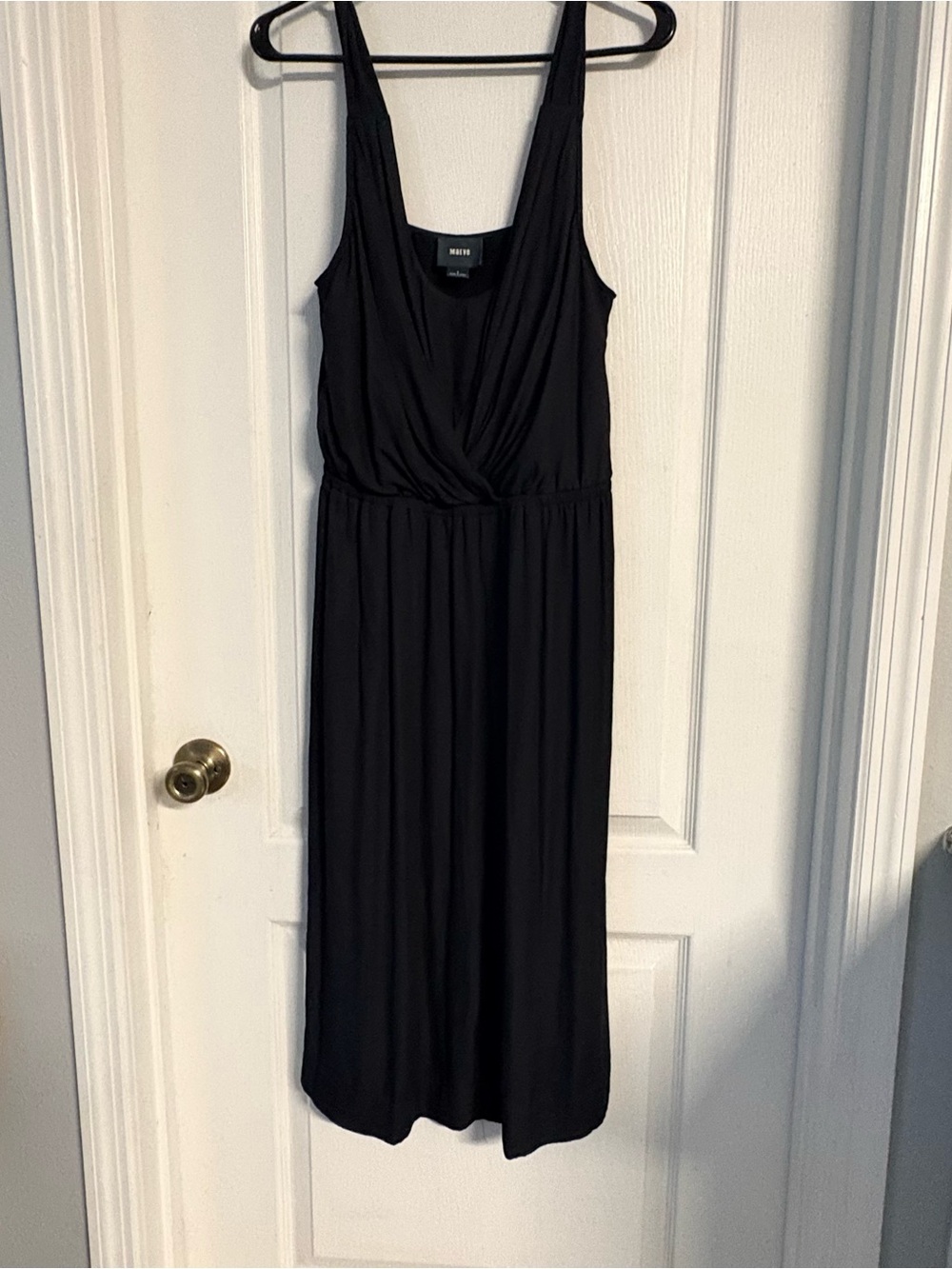 Maeve Black Sleeveless Midi Dress